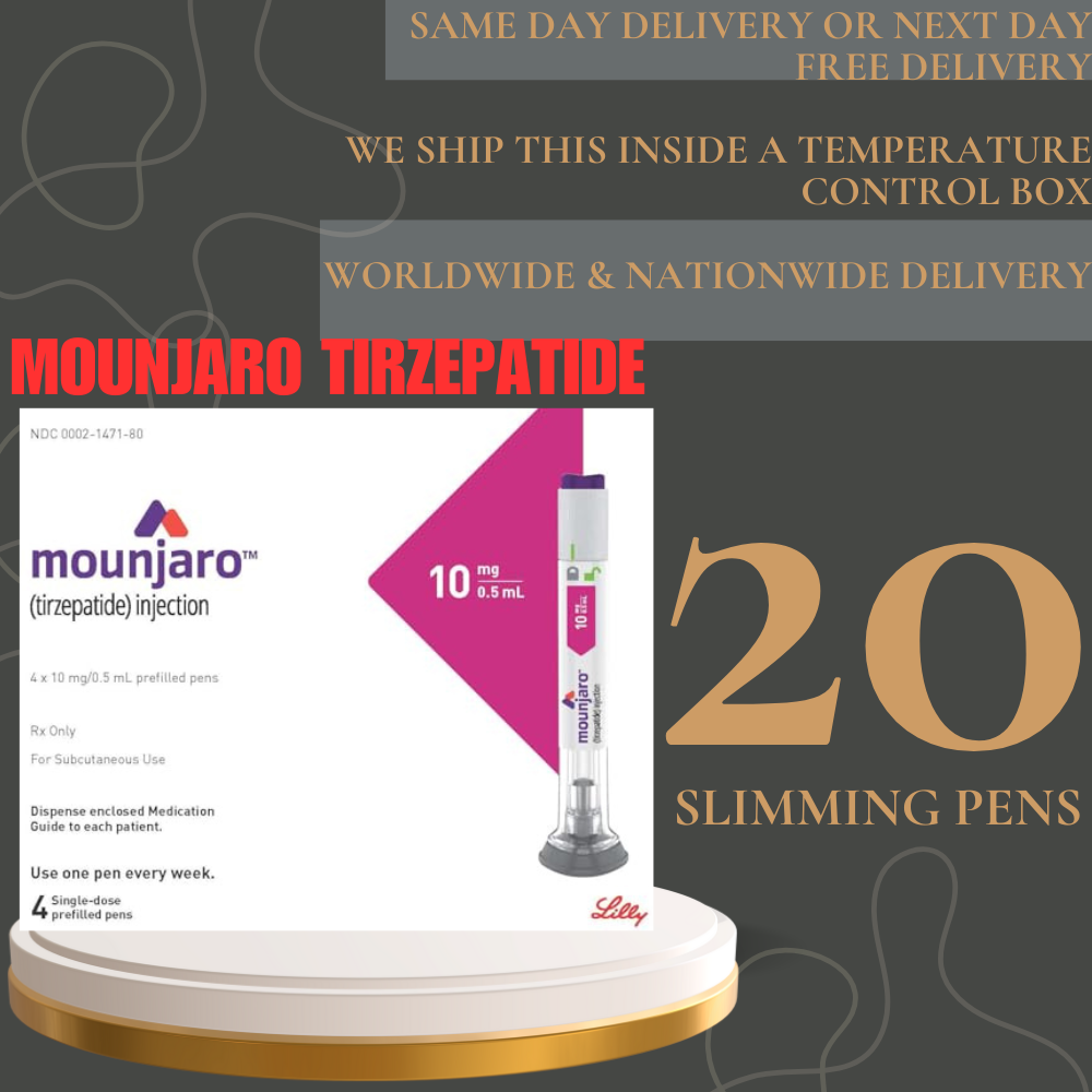 Mounjaro Tirzepatide 10 mg Slimming Pens, From Package of 20 Pens 2.5 mg, 5 mg, 7.5 mg, 10 mg, 12.5 mg, 15 mg