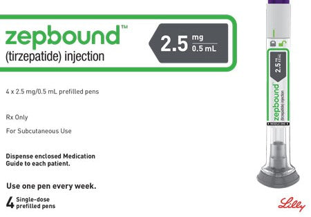 Zepbound Tirzepatide RETAIL PRICE Choice of 2.5 mg, 5 mg, 7.5 mg, 10 mg, 12.5 mg, 15 mg, Ship from Philippines