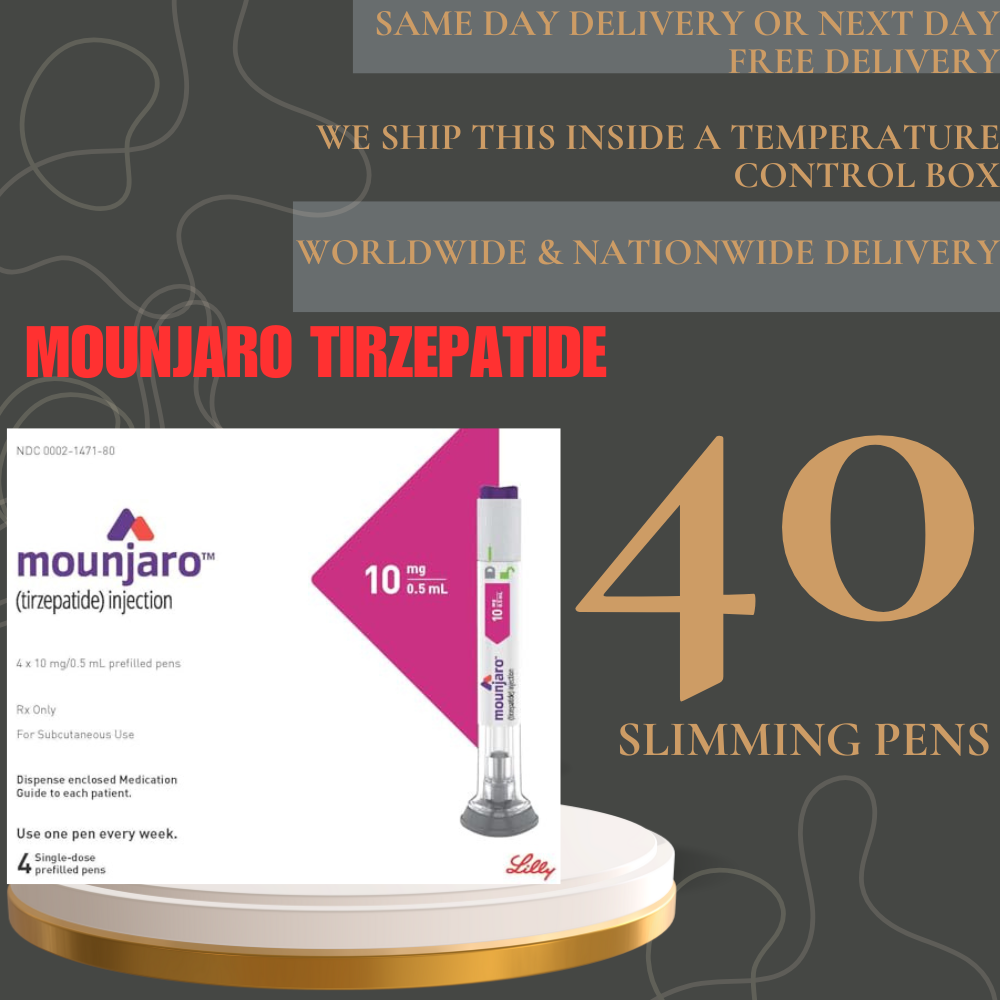 Mounjaro Tirzepatide 10  mg Slimming Pens, From Package of 20 Pens 2.5 mg, 5 mg, 7.5 mg, 10 mg, 12.5 mg, 15 mg