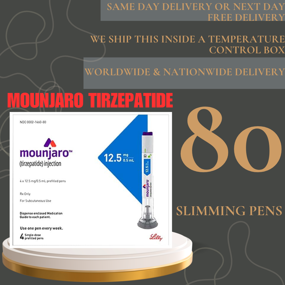 Mounjaro Tirzepatide 12.5 mg Slimming Pens, From Package of 20 Pens 2.5 mg, 5 mg, 7.5 mg, 10 mg, 12.5 mg, 15 mg