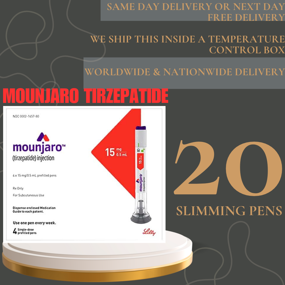 Mounjaro Tirzepatide 10  mg Slimming Pens, From Package of 20 Pens 2.5 mg, 5 mg, 7.5 mg, 10 mg, 12.5 mg, 15 mg