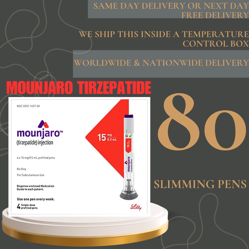 Mounjaro Tirzepatide 10  mg Slimming Pens, From Package of 20 Pens 2.5 mg, 5 mg, 7.5 mg, 10 mg, 12.5 mg, 15 mg