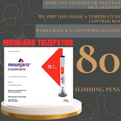 Mounjaro Tirzepatide 10  mg Slimming Pens, From Package of 20 Pens 2.5 mg, 5 mg, 7.5 mg, 10 mg, 12.5 mg, 15 mg