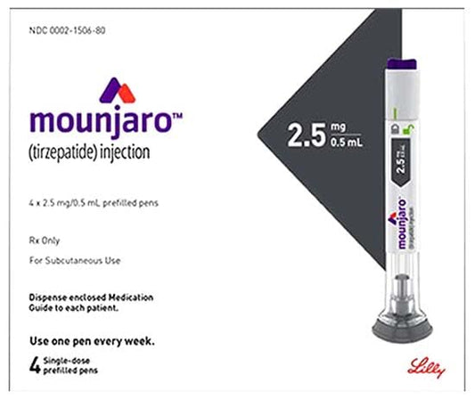 Mounjaro Tirzepatide 1 Slimming Pen, RETAIL PRICE 2.5 mg, 5 mg, 7.5 mg, 10 mg, 12.5 mg, 15 mg Hunger Suppressant