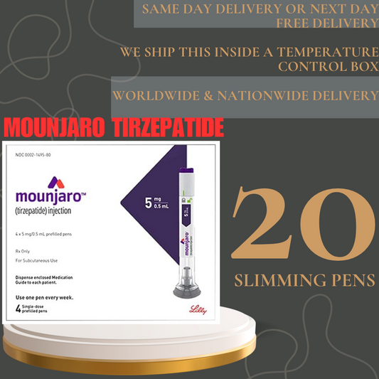 Mounjaro Tirzepatide 5 mg Slimming Pens, From Package of 20 Pens 2.5 mg, 5 mg, 7.5 mg, 10 mg, 12.5 mg, 15 mg