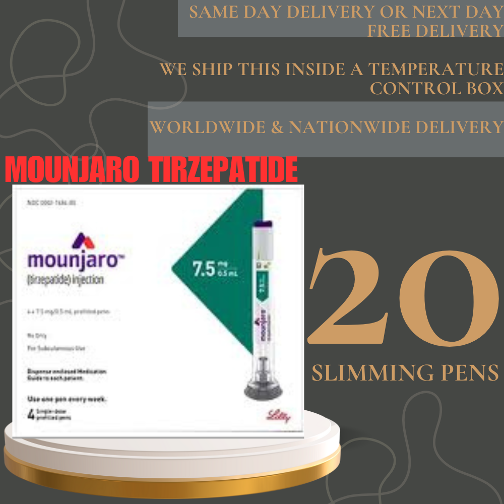Mounjaro Tirzepatide 12.5 mg Slimming Pens, From Package of 20 Pens 2.5 mg, 5 mg, 7.5 mg, 10 mg, 12.5 mg, 15 mg