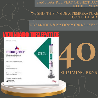 Mounjaro Tirzepatide 12.5 mg Slimming Pens, From Package of 20 Pens 2.5 mg, 5 mg, 7.5 mg, 10 mg, 12.5 mg, 15 mg