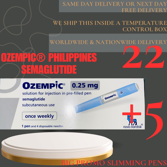 Limited Time!!! Ozempic® Philippines (semaglutide) 0.25 mg Solution for Injection / 27 Pens or 27 Boxes